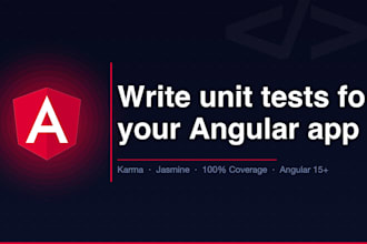 write unit tests for your angular app with karma and jasmine