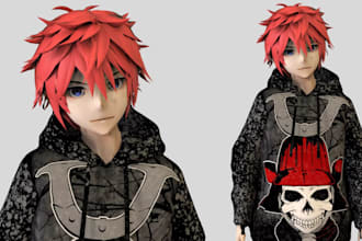 design 3d low poly character for game and animation using blender
