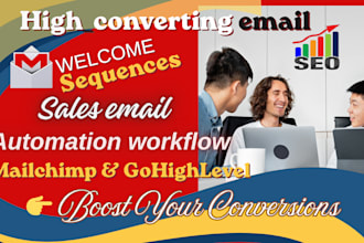 do high convince welcome email sequence for gohighlevel mailchimp