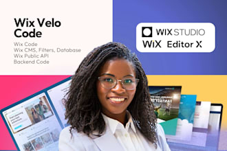 fix wix velo issues and add custom features, filters, database, API integrations