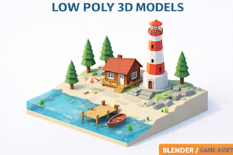 convert high poly to low poly 3d model for game ready assets unity unreal