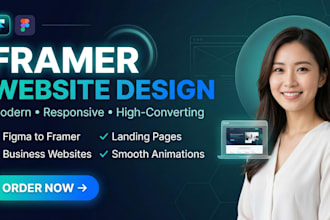 create modern framer website design framer landing page, figma to framer website