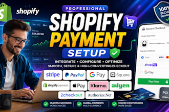 setup shopify payment gateway integrate stripe paypal gpay square pos checkout