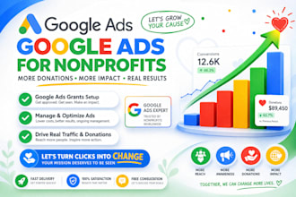 setup and manage your nonprofit google ads grant campaigns to get donations