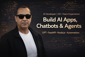 ai chatbot developer, ai agent, gpt app, rag chatbot, API integration