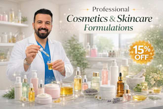 create professional cosmetic, skincare and haircare formulation