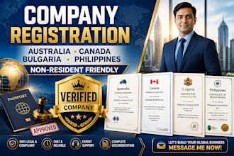 company registration in australia canada bulgaria philippines for non residents