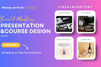 design high fidelity training courses and investor decks