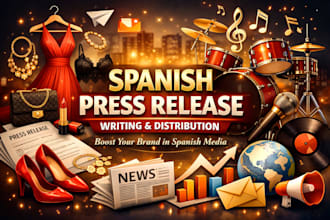 spanish press release writing and distribution to spanish peak media outlets, pr