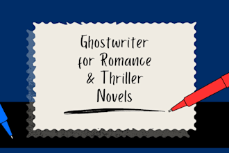 ghostwrite your romance or thriller novel in spanish