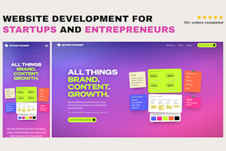 design and develop a website for entrepreneurs and startups