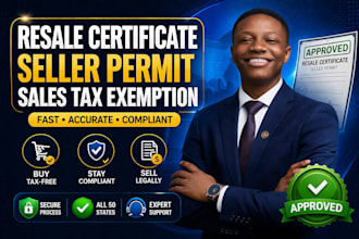 get your resale certificate, seller permit, and sales tax exemption fast