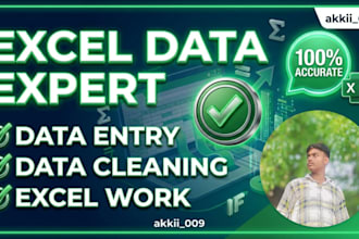 be your virtual assistant for data entry, typing, copy paste