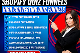 setup shopify quiz funnels via octane ai quizify revenuehunt lantern ai jebbit