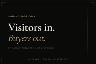 write landing page copy that turns visitors into buyers