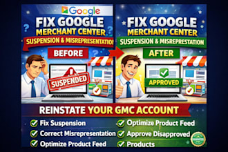 fix google merchant center suspension misrepresentation and reinstate gmc