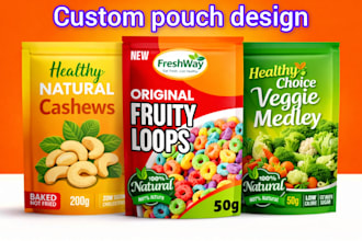 do pouch label product vial label design for branding and packaging design
