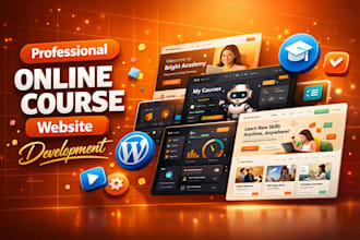 build an online course website with lms and payment on wordpress