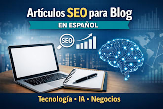 write SEO blog articles in spanish