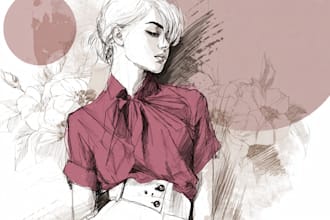 draw a fashion illustration or sketch