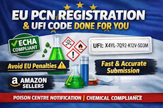 handle eu pcn registration, ufi code, and echa compliance for your products