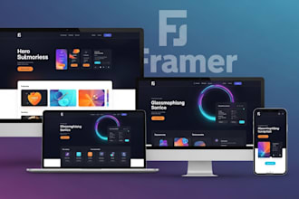 design framer website build responsive landing page animation framer developer