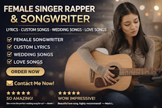 be your female singer songwriter in english and in french