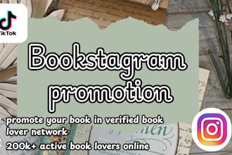 do bookstagram promotion, promote your book on instagram