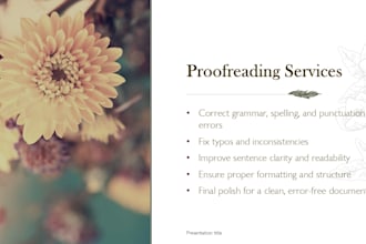 proofread, edit and fact check any document
