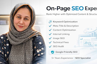 do monthly onpage SEO with analysis and google index as specialist