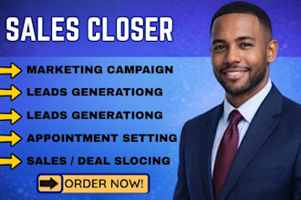 be your sales closer expert sales agent and sales representative