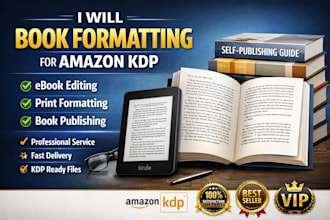 book formatting for amazon kdp, ebook editing, book publishing
