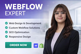 design a high converting webflow landing page