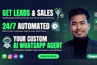 develop an ai whatsapp chatbot and customer support agent using n8n