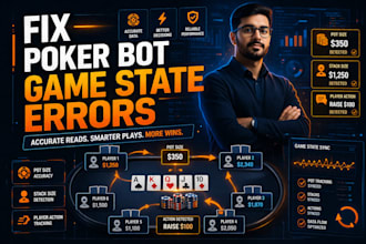 fix poker bot game state detection and data accuracy issues