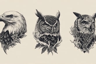 create custom traditional tattoo logo designs