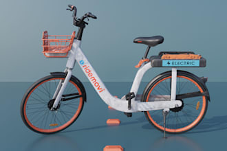 create custom 3d bicycle model for 3d printing rendering bike design