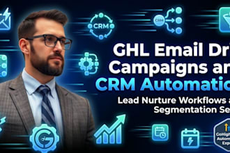 run ghl email drip campaigns automation CRM segmentation lead nurture workflows