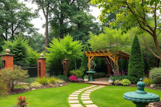 do landscape design, backyard design and front yard design