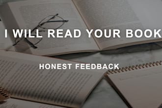 beta read and review your book with honest feedback