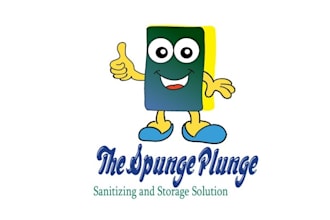 design mascot classic sanitizing and storage logo