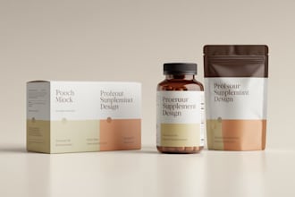 design box packaging bag and product sleeve design
