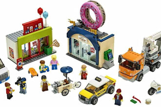 design a custom lego city houses police fire road vehicle shop in 3d instruction