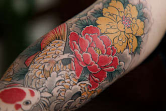 create a japanese tattoo in any style