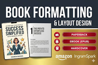 do kdp book formatting, paperback formatting, book layout design