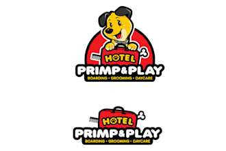design yet eye catching logo for hotel primp play
