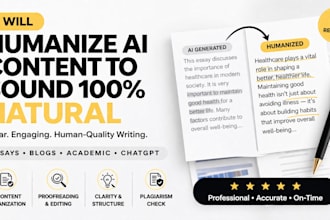 humanize ai content into natural, undetectable writing