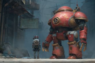 design sci fi mecha and robot concept art