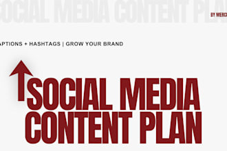 create a social media content plan and captions