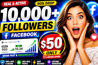 grow your facebook 10,000 followers instant